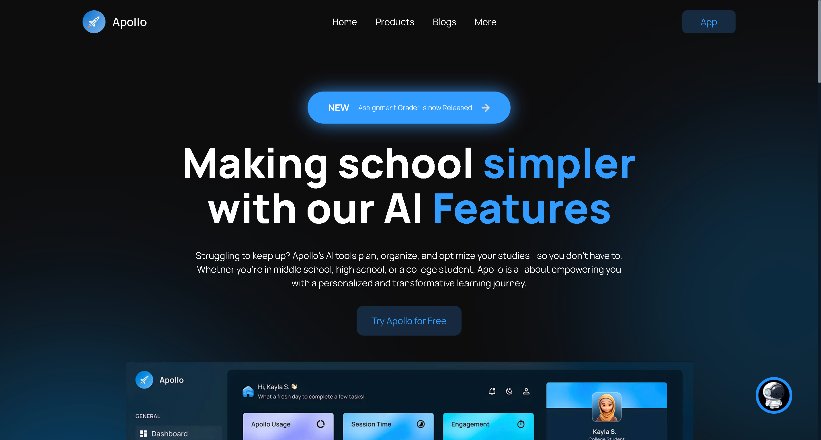 ApolloApp — Scalable Backend for AI-Powered Education Platform